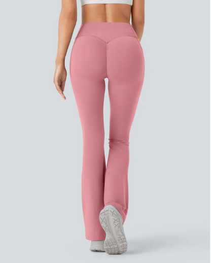 Modelujące Spodnie Flare z Efektem Push-Up