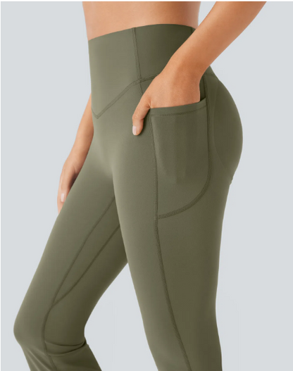 Modelujące Spodnie Flare z Efektem Push-Up