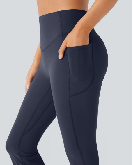 Modelujące Spodnie Flare z Efektem Push-Up