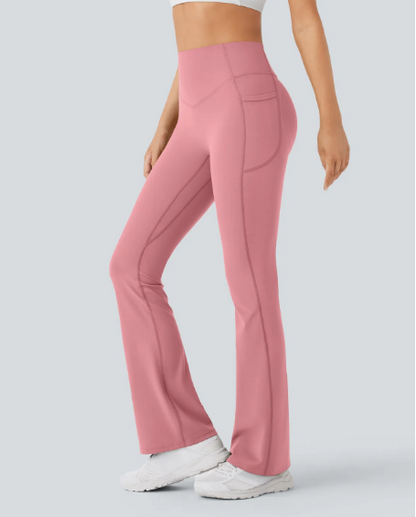 Modelujące Spodnie Flare z Efektem Push-Up
