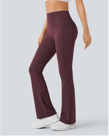 Modelujące Spodnie Flare z Efektem Push-Up